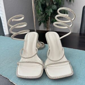 (SOLD) Azalea Wang Rhinestone Heels Size 9